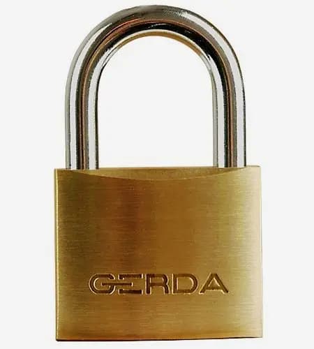 Gerda Moss lås 40mm + 3 nøgler (KMP40)