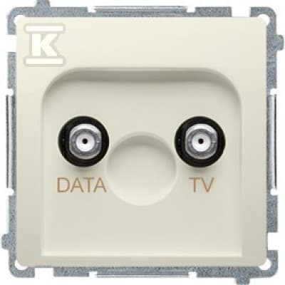 Simon Basic TV-DATA-pistorasia tyyppi F 5-1000 MHz ilman BMAD1.01/12