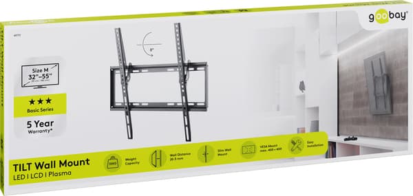 TV-teline TILT M 32-55 musta 49731