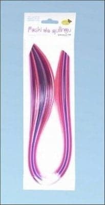 Quillingstrimler 10mmx50cm rosa 100stk