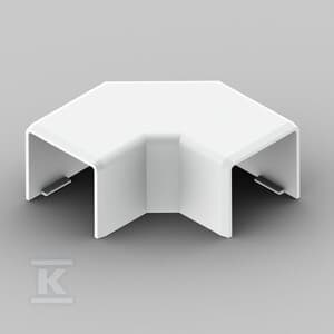 Halogenfri dækplade til LHD-kanaler 20X20HF hvid 8623HF_HB