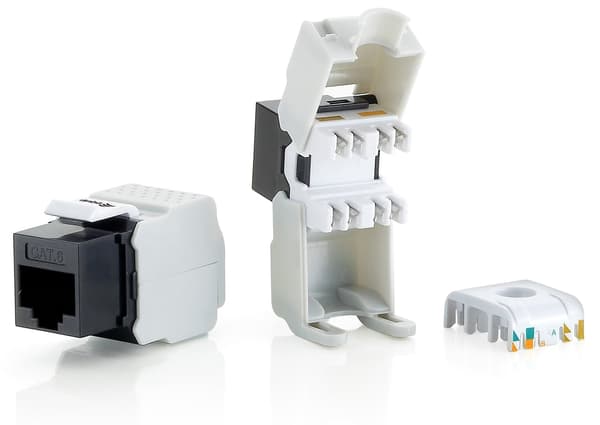 Equip Keystone Jack Uskærmet Cat.6 LSA Premium Sæt med 8 Polyposer