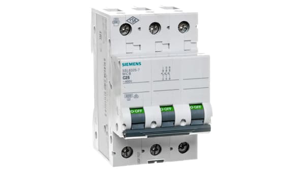 Siemens Adapterafbryder 3P C 25A 6kA AC/DC (5SL6325-7)