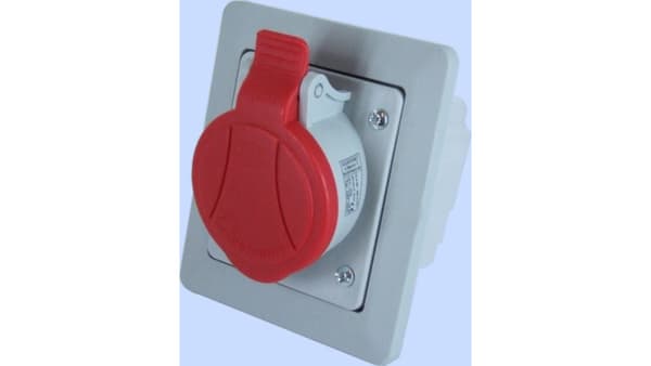 Planforsænket stikkontakt IP44 16A 5P 400V GSP-16A/5