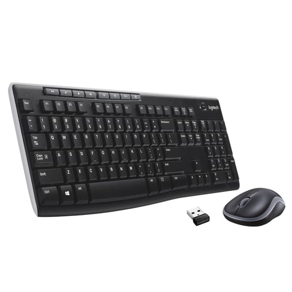 Logitech tastatur- og musesæt MK270 - US Layout - Sort