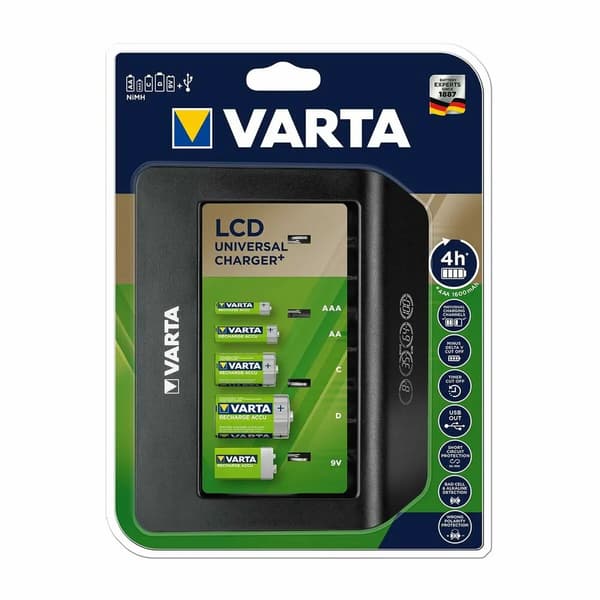Varta LCD universal oplader+ uden batteri