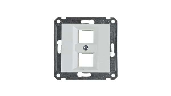 Hager Dobbeltplade Keystone Jack hvid LUMINA2 - WL2320