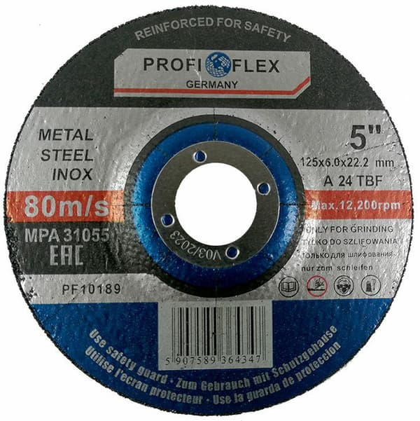SLIPSKIVA SILVER 125*6,0mm PROF