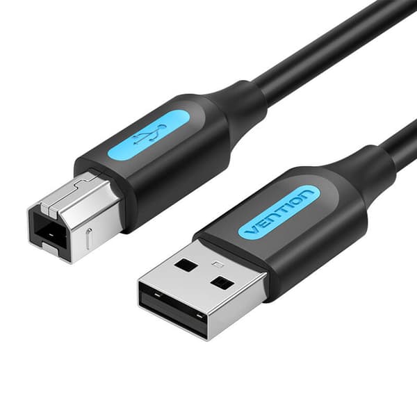 Kabel USB 2.0 A til B Vention COQBG 1,5m (sort)