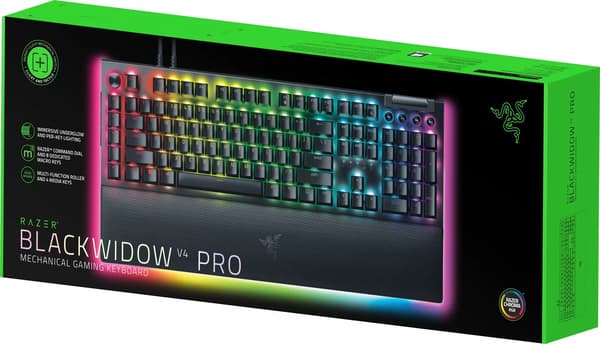 BlackWidow V4 Pro (vihreä kytkin) - US-asettelu
