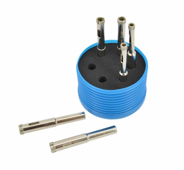 AWTOOLS SET MED KRONOR FÖR STENGODS set set 6st (2x6mm, 8, 10mm) FÖR TORRT/VÅTT ARBETE
