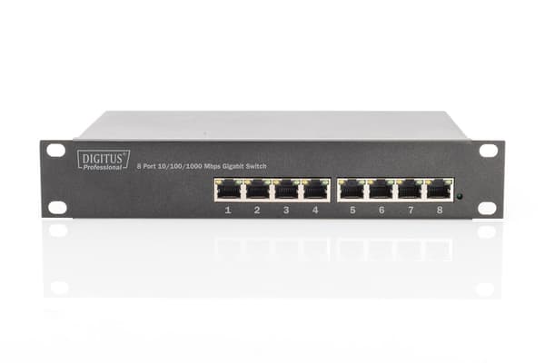 DIGITUS Switch DN-80114 - 8 porte - 8x GE (10/100/1000)