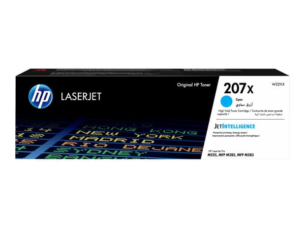 HP LaserJet tonerpatron (W2211X) 207X - Cyan