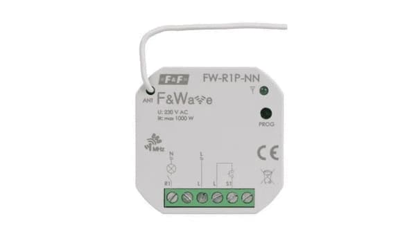 Radio enkelt multifunktionel sender, til installation uden neutral kabel FiWave FW-R1P-NN