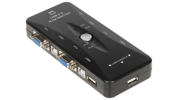 Switch Pavonik SWITCH KVM VGA 4X1 SWITCH 3XUSB HUB BOX