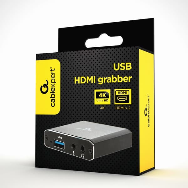 GEMBIRD UHG-4K2-01 USB HDMI -kaappari 4K läpiviennillä