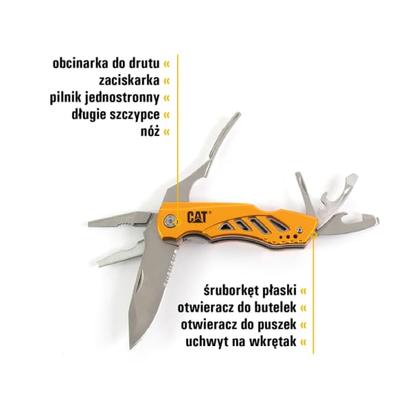 CAT sæt. 3 stk. dobbelt multiværktøj med bits