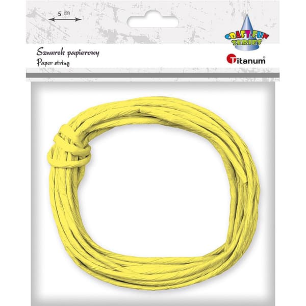 Papperssnöre 3.5mmx5m citron