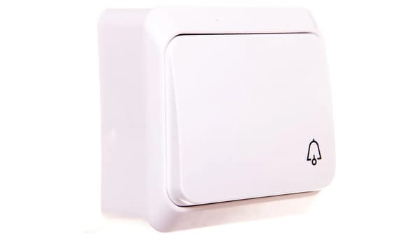 Schneider Electric Trykklokke Prima hvid - WDE001012