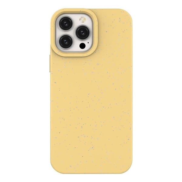 Eco Case Cover til iPhone 14 Plus nedbrydeligt silikonecover gul