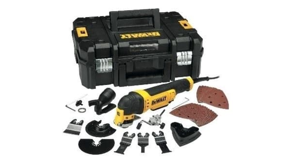 Dewalt Oscillating multitool 300W tillbehör 32st + T-STAK förvaringslåda (DWE315KT)