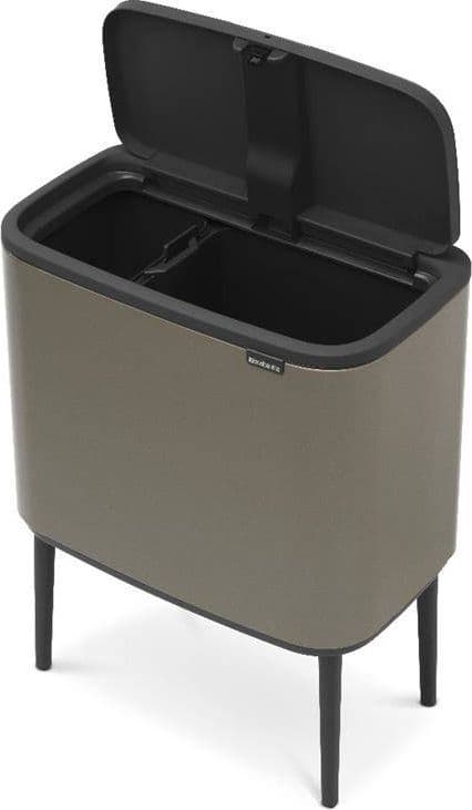 Brabantia Avfallskorg Bo Touch Bin Platinum, 11 + 23 L