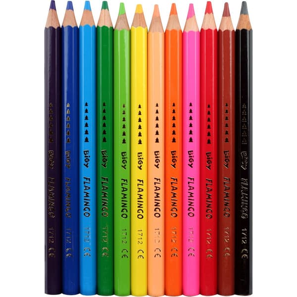 Blyanter \"Jumbo Bigy\" 12 farver