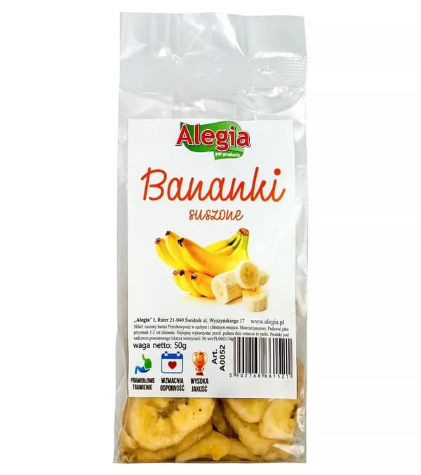ALEGIA delikatesse Tørrede Bananer 50g