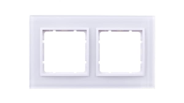 Berker 2-faldig ram B.7 glas blank (10126909)