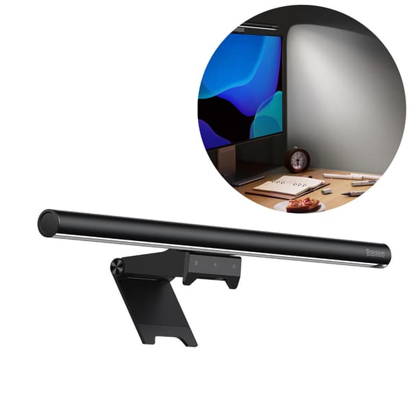 Baseus i-wok2 LED-lampe til skærmbelysning sort (DGIW000101)