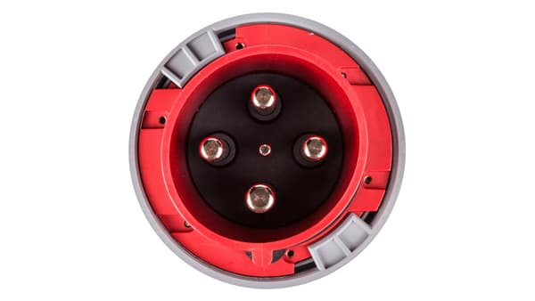 Bærbart stik 125A 4P 400V rød IP67 POWER TWIST 044-6