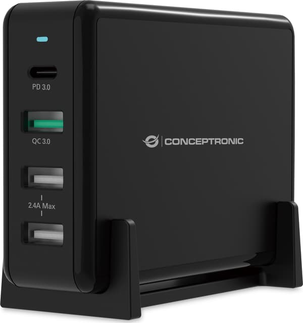 CONCEPTRONIC LadegerÃ¤t 4Port 65W, USB
