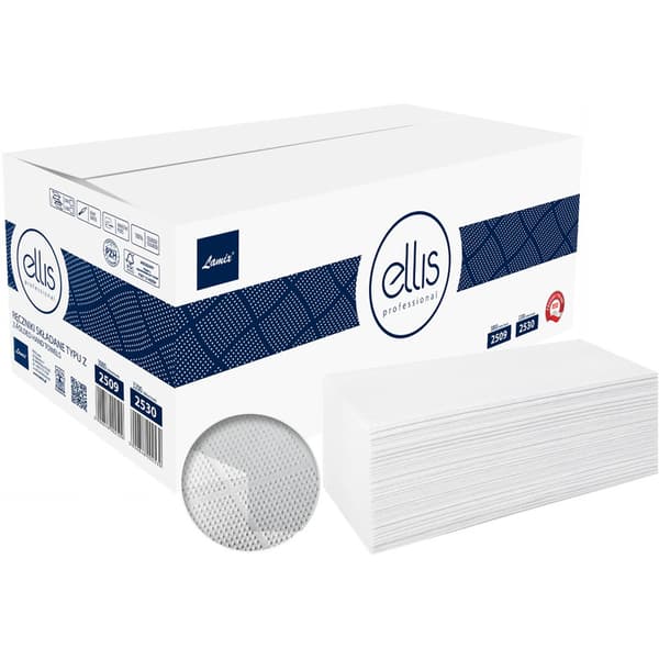 Vikhanddukar Ellis Z-Fold 2w cellulosa vit (15x200)