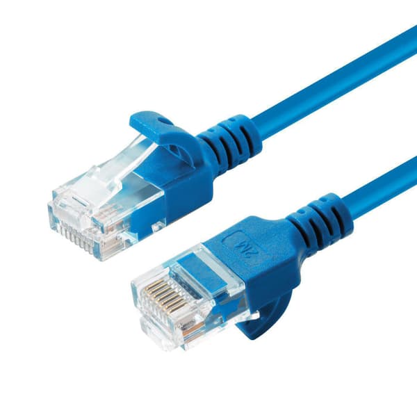 MicroConnect U/UTP CAT6A Slim 20M Blå