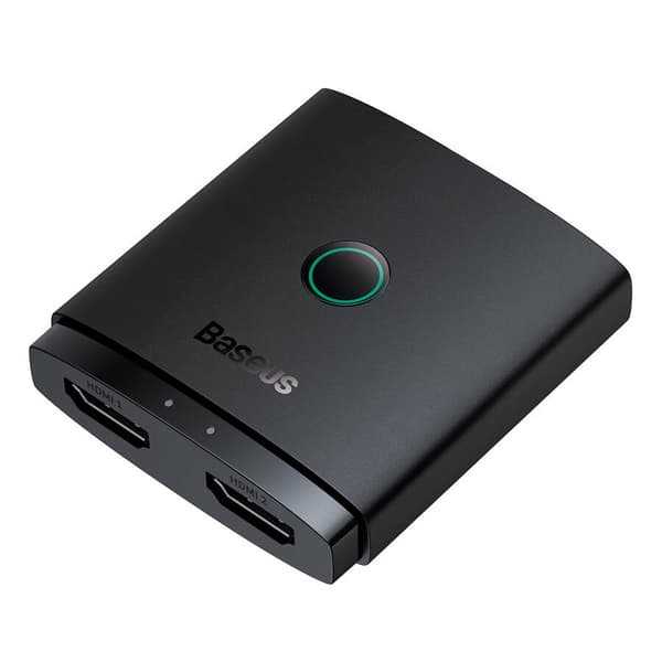 Baseus AirJoy 2i1 4K 60Hz tovejs HDMI-adapter – Sort