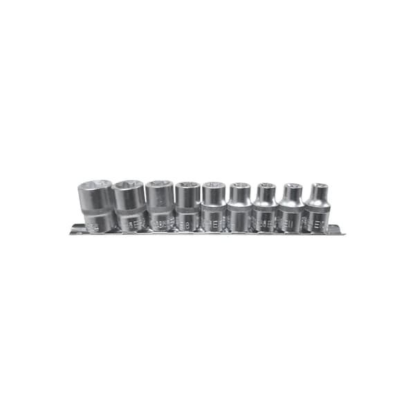 TORX TOPNØGLE 9 stk. 1/2\" /SØLV