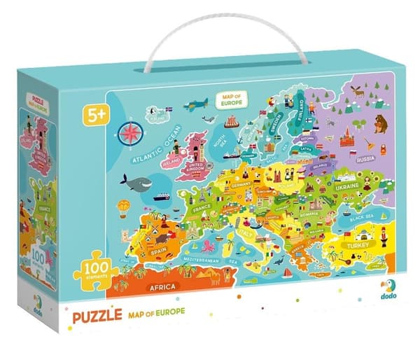 Puslespil 100 Europakort