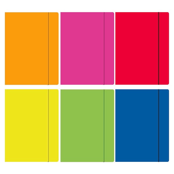 Mappe med elastik A4 Fluo mix designs