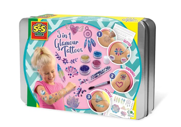 Set trendiga tatueringar 3i1