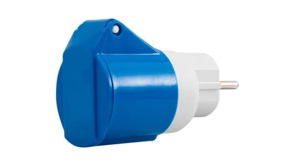 Campingadapter Reducer Stik 230V Stikkontakt 16A 3p 73001