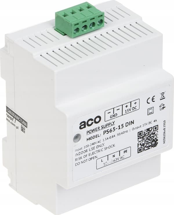 KYTKENTÄVIRTALÄHDE PS65-15-DIN ACO