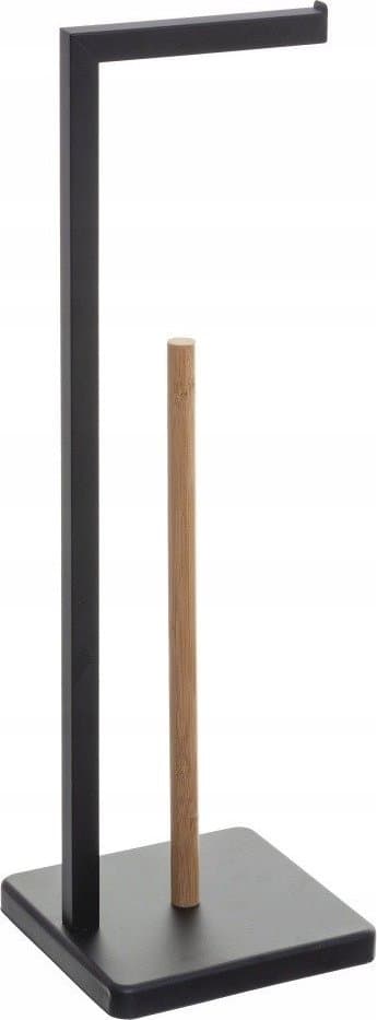 5five Toiletpapirholder med reserve NATURELO, metal, sort
