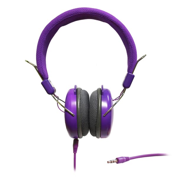 ART AP-60C multimedia-kuulokkeet mikrofonilla, violetti