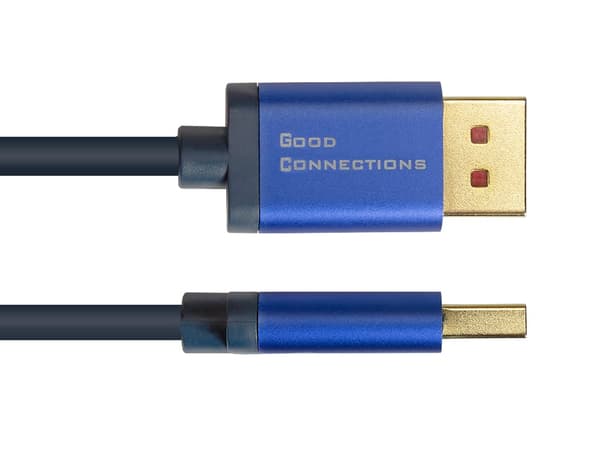 AV-adapter Alcasa Alcasa 4860-SF020B kabeladapter 2 m DisplayPort HDMI Sort, Blå