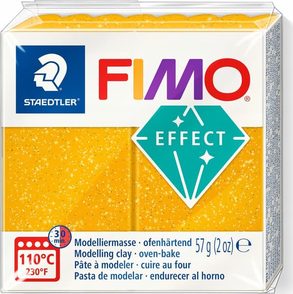 FIMO Mod.Masse Effect 57g guldglitter detaljhandel