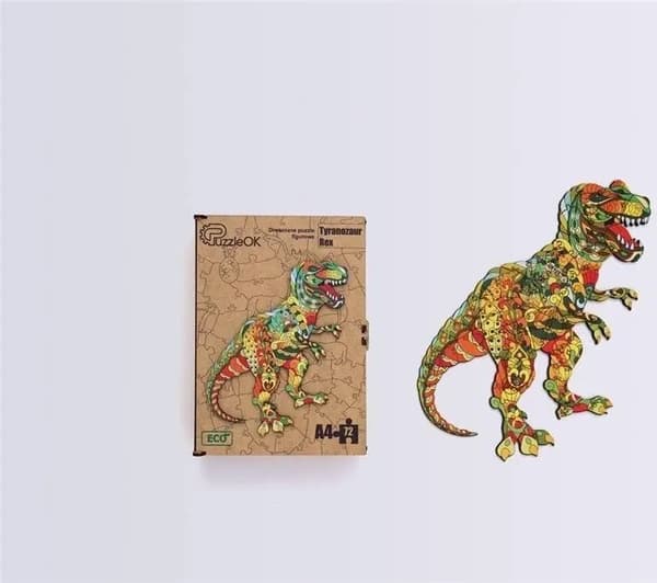 Træpuslespil øko 72 Tyrannosaurus rex A4