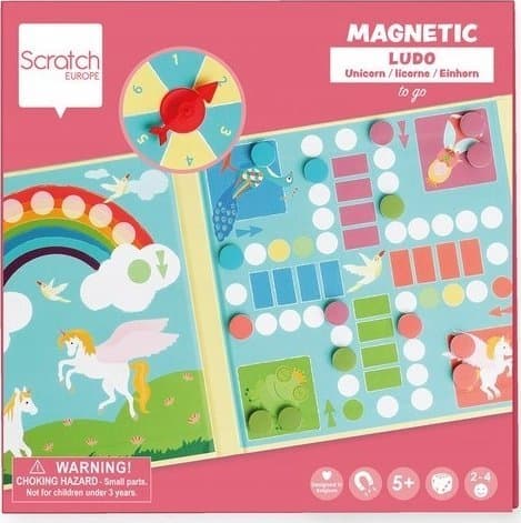 Magnetisk spil Chinczyk med spinner Uninorozce
