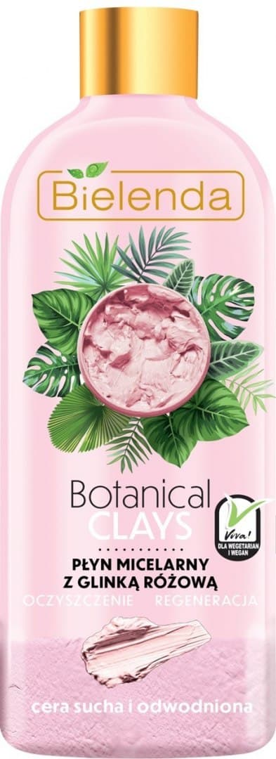 Bielenda Botanical Clays Pink Clay Micellar Fluid til Ansigt 500ml