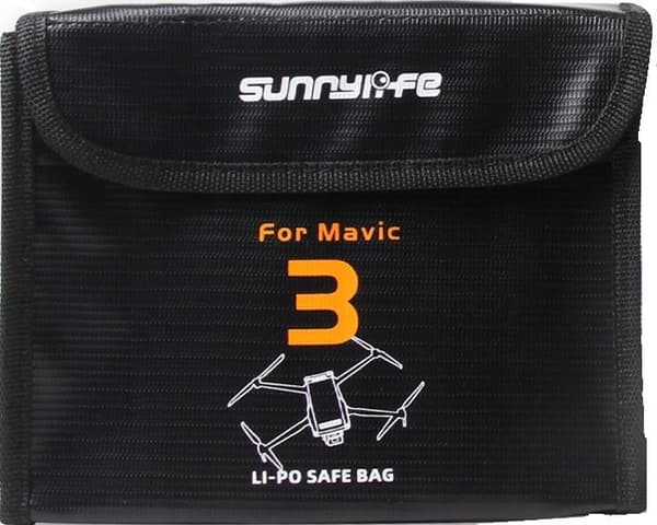 SunnyLife Etui Etui Etui Dji Mavic 3 Brandsikkert/Til 3 Batterier/M3-DC106-3