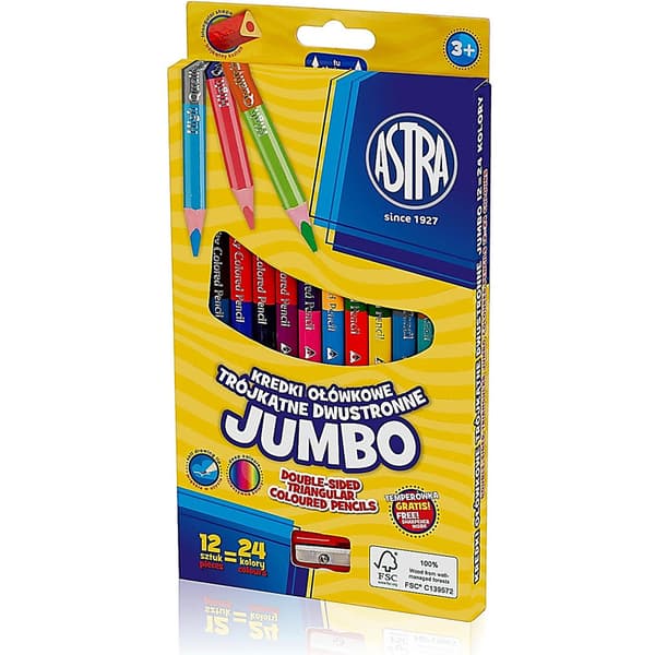 Astra dubbelsidiga jumbopennor, 12 stycken